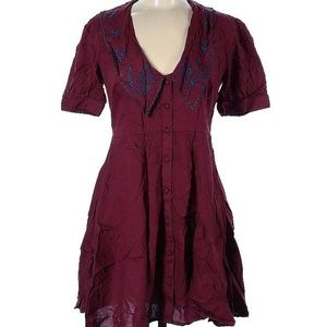 ASOS Short Sleeved Collar Button Up Dress